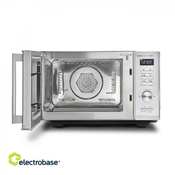 Caso | Microwave Oven | Chef HCMG 25 | Free standing | 900 W | Convection | Grill | Stainless Steel image 2