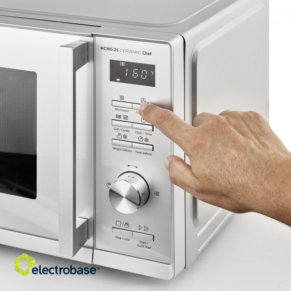 Caso | Microwave Oven | Chef HCMG 25 | Free standing | 900 W | Convection | Grill | Stainless Steel image 3