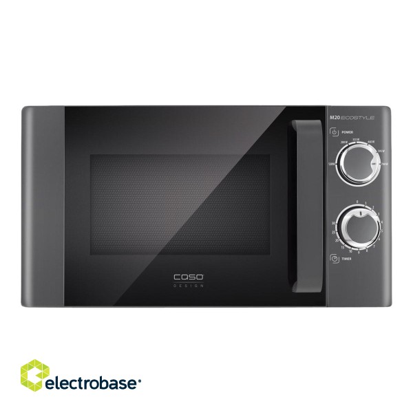 Caso | M20 Ecostyle | Microwave oven | Free standing | 20 L | 700 W | Black image 2