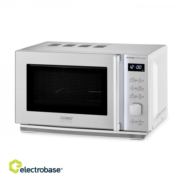 Caso | Microwave Oven | M 20 Cube | Free standing | 800 W | Silver paveikslėlis 2