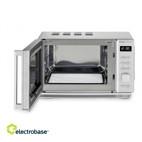 Caso | Microwave Oven | M 20 Cube | Free standing | 800 W | Silver image 3