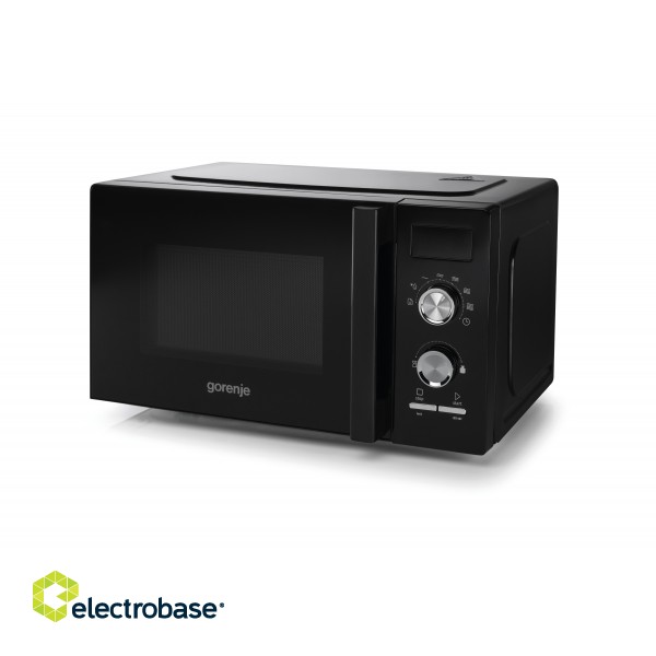 Gorenje | MO20A3BH | Microwave Oven | Free standing | 800 W | Convection | Black image 1
