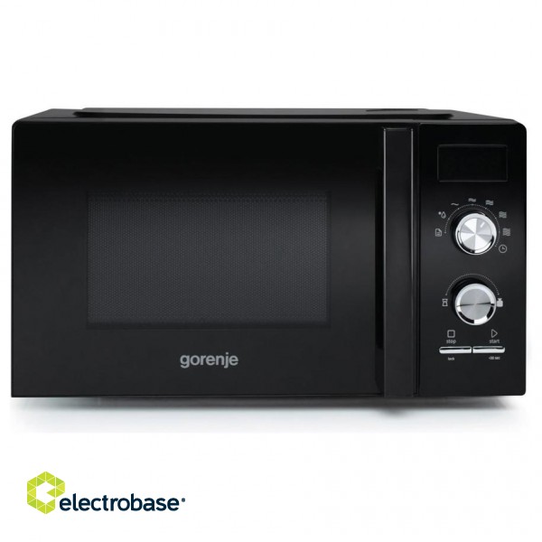 Gorenje | MO20A3BH | Microwave Oven | Free standing | 800 W | Convection | Black image 2