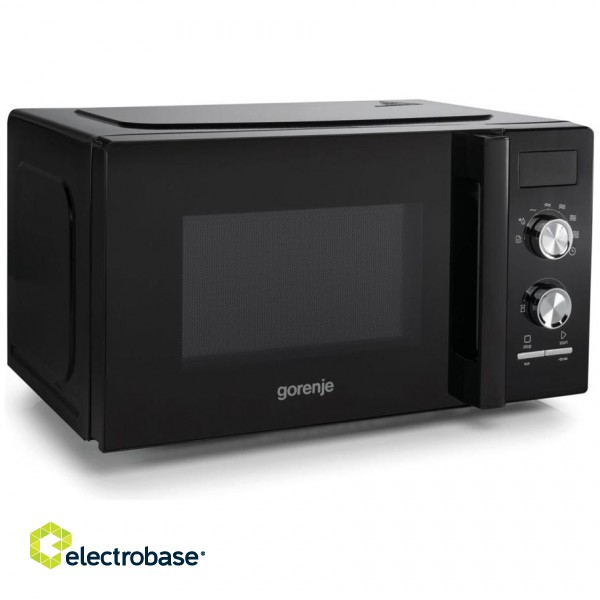 Gorenje | MO20A3BH | Microwave Oven | Free standing | 800 W | Convection | Black image 3