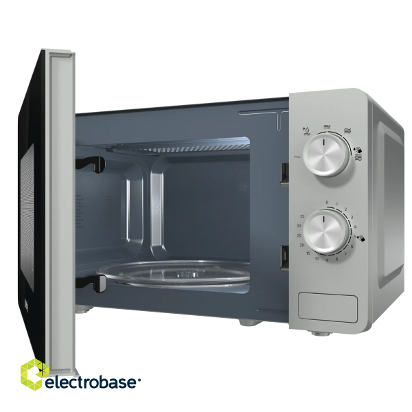 Gorenje | Microwave Oven | MO20E1S | Free standing | 20 L | 800 W | Silver image 4