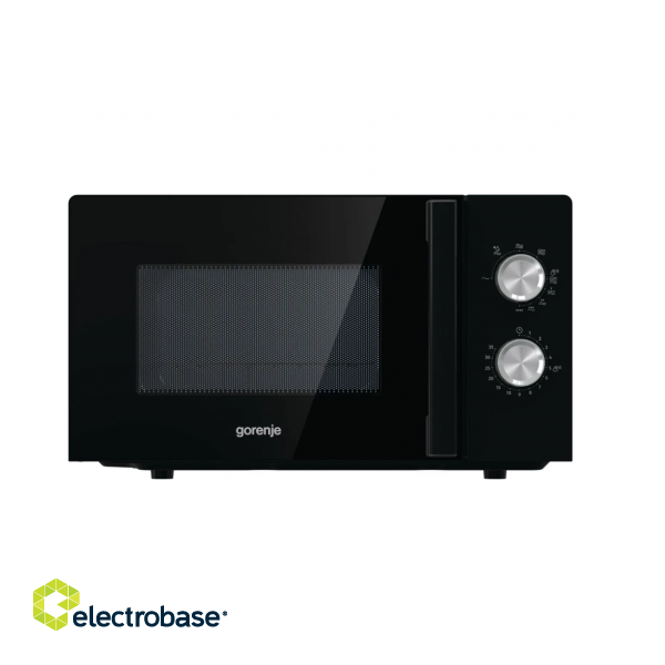 Gorenje | Microwave Oven | MO20E2BH | Free standing | 20 L | 800 W | Grill | Black image 1