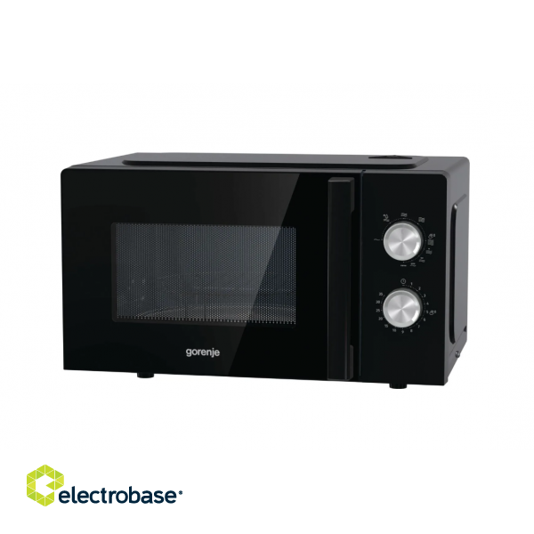 Gorenje | Microwave Oven | MO20E2BH | Free standing | 20 L | 800 W | Grill | Black image 2
