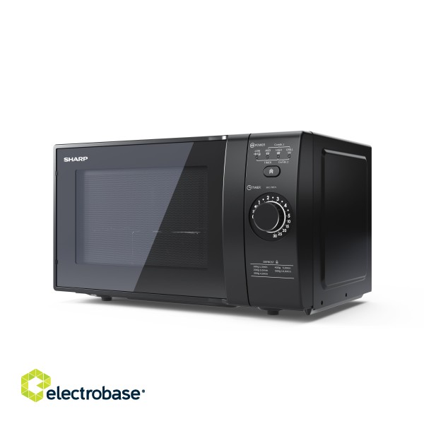 Sharp | Microwave Oven with Grill | YC-GG02E-B | Free standing | 700 W | Grill | Black image 5