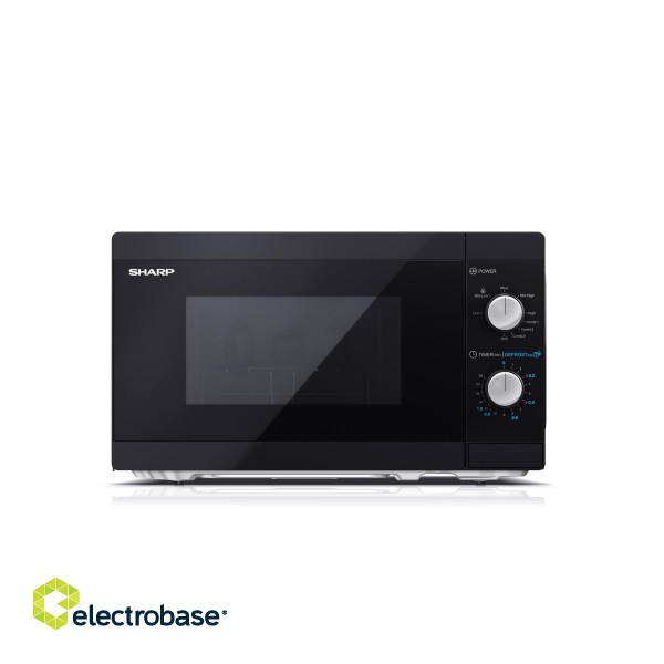 Sharp | YC-MG01E-B | Microwave Oven with Grill | Free standing | 800 W | Grill | Black фото 2