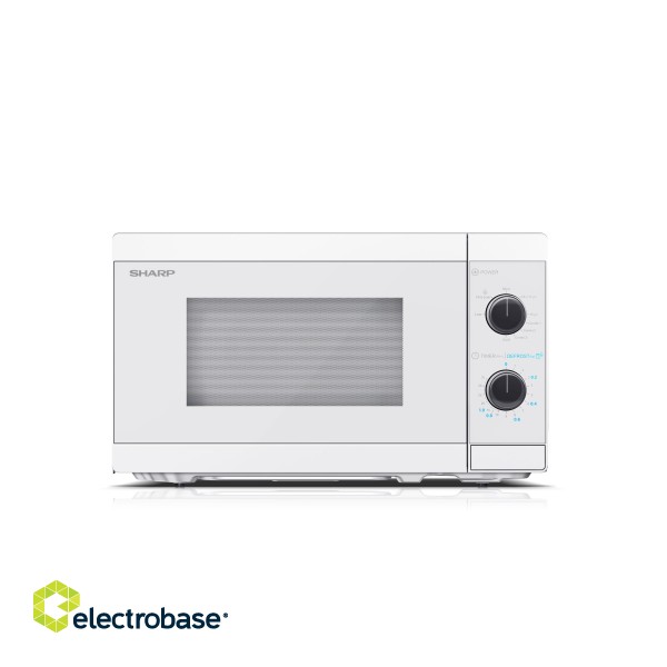 Sharp | YC-MG01E-C | Microwave Oven with Grill | Free standing | 800 W | Grill | White image 1