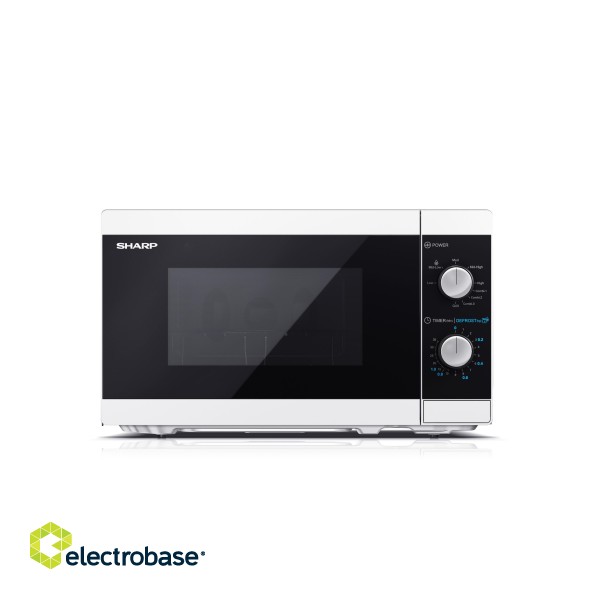 Sharp | Microwave Oven with Grill | YC-MG01E-W | Free standing | 800 W | Grill | White фото 2