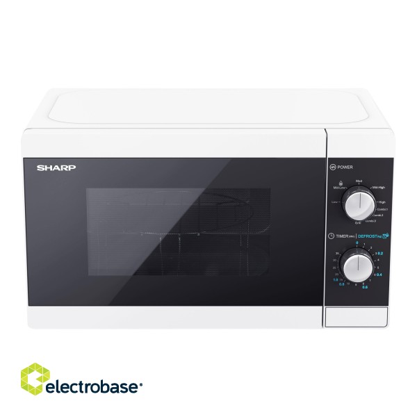 Sharp | Microwave Oven with Grill | YC-MG01E-W | Free standing | 800 W | Grill | White фото 6