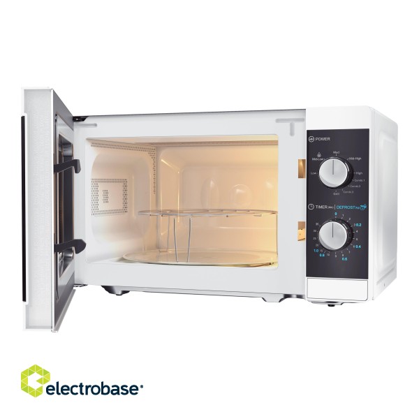 Sharp | Microwave Oven with Grill | YC-MG01E-W | Free standing | 800 W | Grill | White фото 8