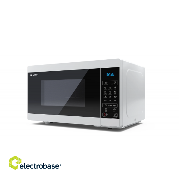 Sharp | Microwave Oven with Grill | YC-MG81E-W | Free standing | 28 L | 900 W | Grill | White image 3