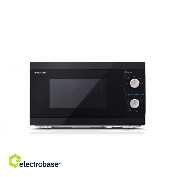 Sharp | Microwave Oven | YC-MS01E-B | Free standing | 20 L | 800 W | Black image 1
