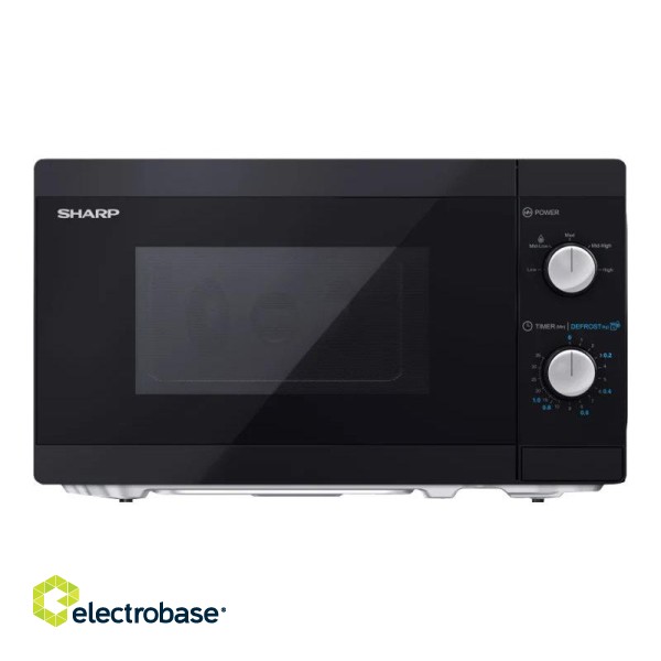 Sharp | Microwave Oven | YC-MS01E-B | Free standing | 20 L | 800 W | Black image 2