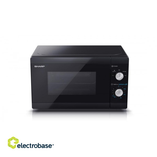 Sharp | Microwave Oven | YC-MS01E-B | Free standing | 20 L | 800 W | Black paveikslėlis 6