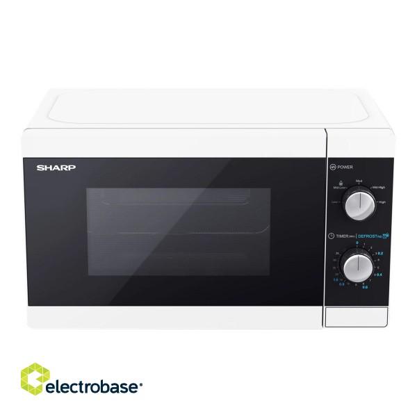 Sharp | Microwave Oven | YC-MS01E-W | Free standing | 800 W | White paveikslėlis 4