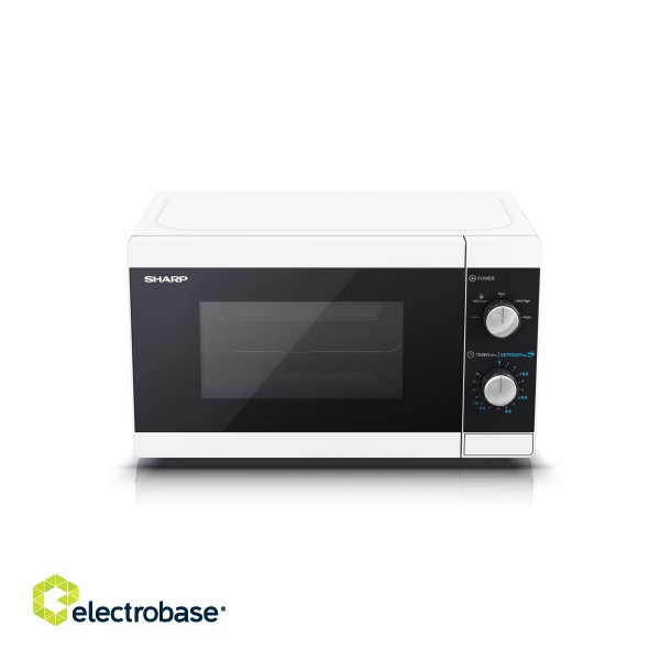 Sharp | Microwave Oven | YC-MS01E-W | Free standing | 800 W | White image 5