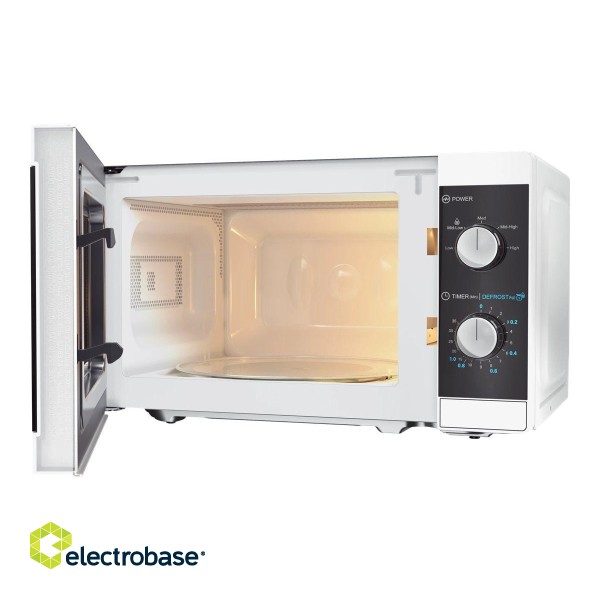 Sharp | Microwave Oven | YC-MS01E-W | Free standing | 800 W | White image 6