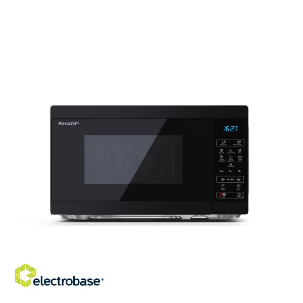 Sharp | Microwave Oven | YC-MS02E-B | Free standing | 800 W | Black фото 1