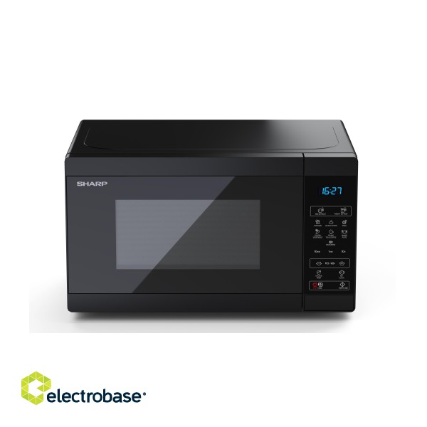 Sharp | Microwave Oven | YC-MS02E-B | Free standing | 800 W | Black image 3