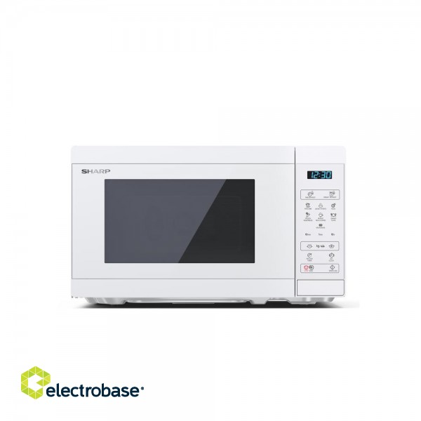 Sharp | Microwave Oven | YC-MS02E-C | Free standing | 800 W | White paveikslėlis 1