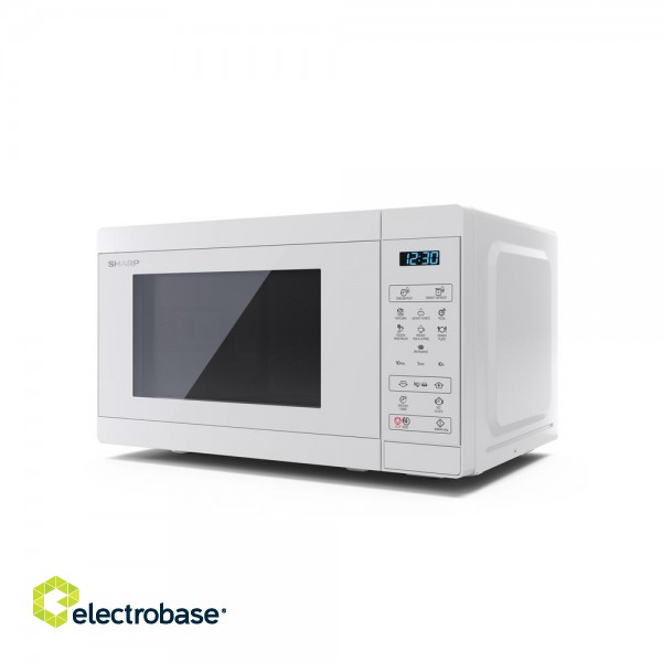 Sharp | Microwave Oven | YC-MS02E-C | Free standing | 800 W | White image 3