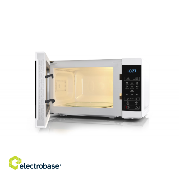 Sharp | Microwave Oven | YC-MS02E-W | Free standing | 20 L | 800 W | White paveikslėlis 4