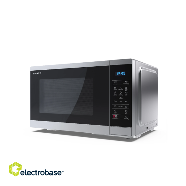 Sharp | Microwave Oven | YC-MS252AE-S | Free standing | 25 L | 900 W | Silver фото 2