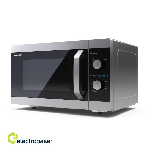 Sharp | Microwave oven | YC-MS31E-S | Free standing | 900 W | Silver фото 3