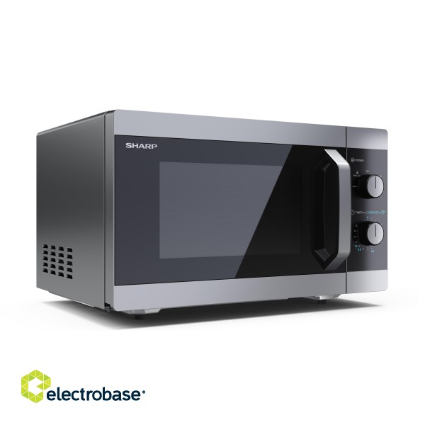 Sharp | Microwave oven | YC-MS31E-S | Free standing | 900 W | Silver фото 4