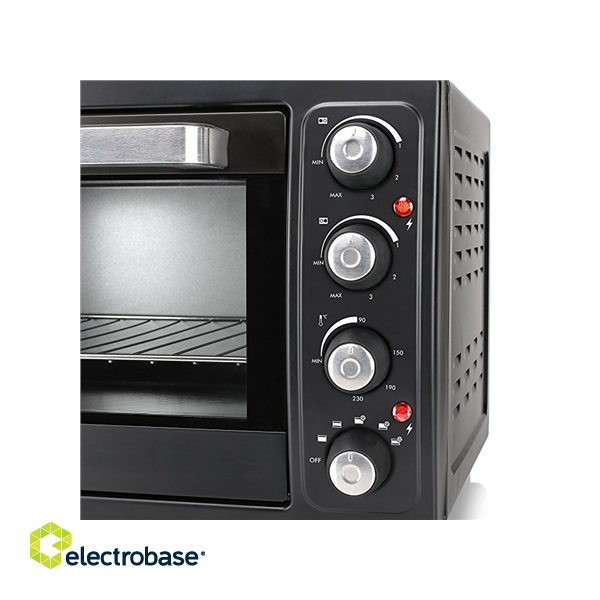 Tristar | Electric mini oven | OV-1443 | Integrated timer | 38 L | Table top | 3100 W | Black image 3