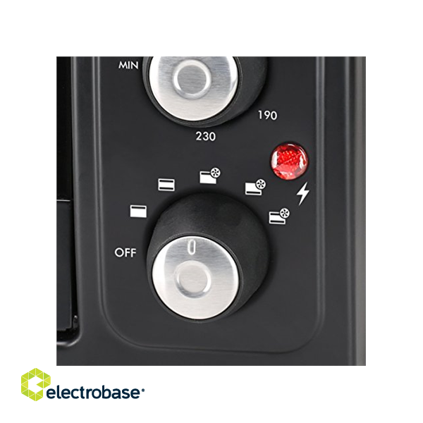Tristar | Electric mini oven | OV-1443 | Integrated timer | 38 L | Table top | 3100 W | Black paveikslėlis 5