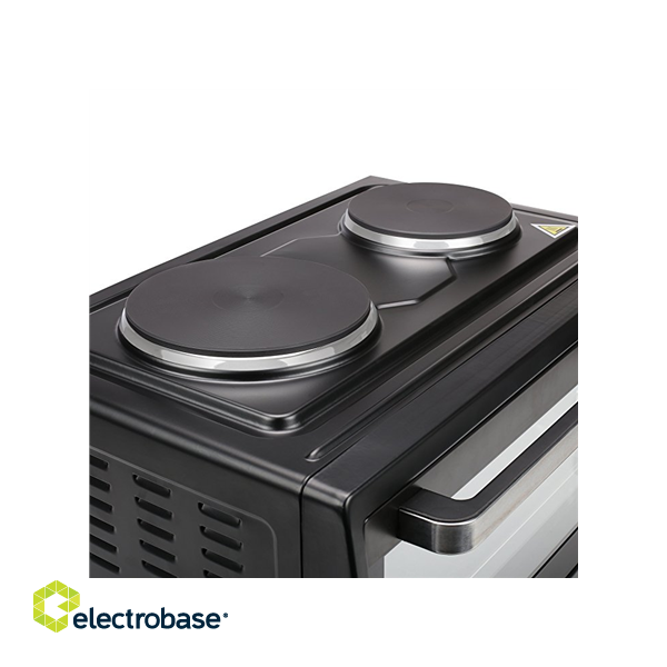 Tristar | Electric mini oven | OV-1443 | Integrated timer | 38 L | Table top | 3100 W | Black image 7