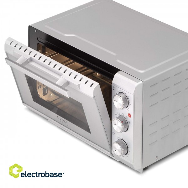 Caso | Compact oven | TO 20 SilverStyle | Easy Clean | Compact | 1500 W | Silver image 4