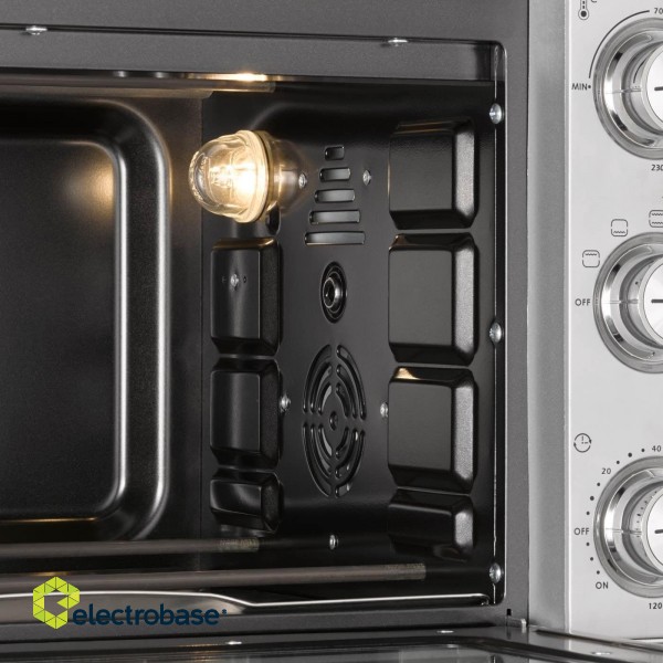 Caso | Compact oven | TO 26 SilverStyle | Easy Clean | Compact | 1500 W | Silver paveikslėlis 7