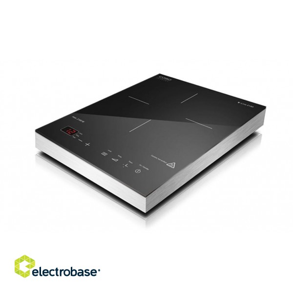 Caso | Free standing table hob | 02225 | Number of burners/cooking zones 1 | Sensor-Touch | Aluminium | Induction image 2