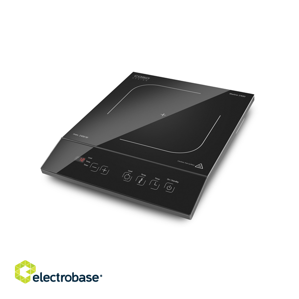 Caso | Free standing table hob | 02230 | Number of burners/cooking zones 1 | Sensor touch control | Black | Induction paveikslėlis 1