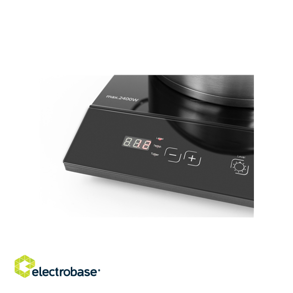 Caso | Free standing table hob | 02230 | Number of burners/cooking zones 1 | Sensor touch control | Black | Induction image 2