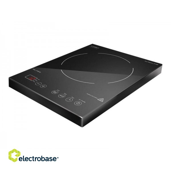 Caso | Free standing table hob | Pro Menu 2100 02224 | Number of burners/cooking zones 1 | Sensor | Black | Induction image 2