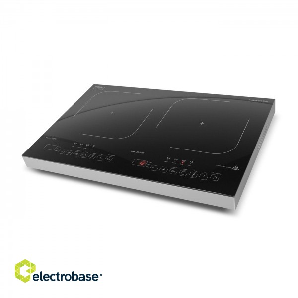 Caso | Hob | ProGourmet 3500 | Number of burners/cooking zones 2 | Sensor touch display | Black | Induction image 1