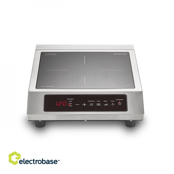 Caso | Mobile Hob | ProChef 3500 | Number of burners/cooking zones 1 | Touch | Stainless Steel/Black image 1