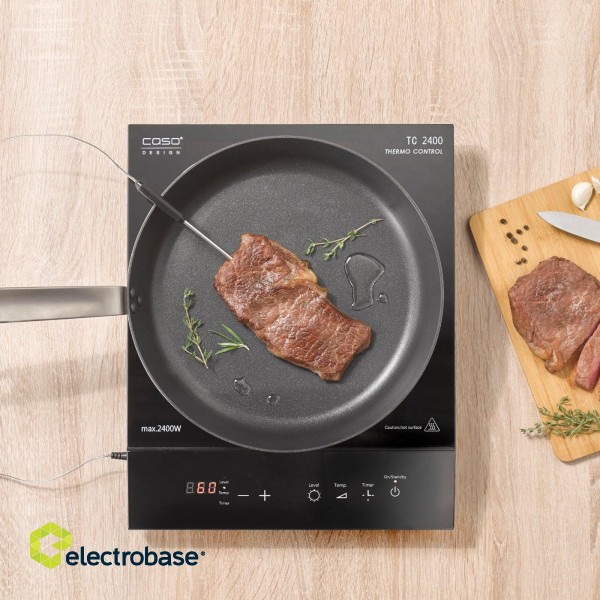 Caso | Table hob | TC 2400 ThermoControl | Number of burners/cooking zones 1 | Sensor touch | Black | Induction paveikslėlis 2
