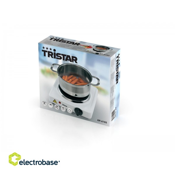 Tristar | Free standing table hob | KP-6185 | Number of burners/cooking zones 1 | Rotary | Black image 9