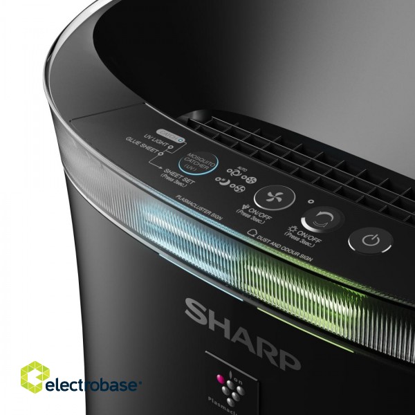 Sharp | UA-PM50E-B | Air Purifier with Mosquito catching | 4-51 W | Suitable for rooms up to 40 m² | Black image 4