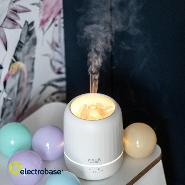 Adler | Ultrasonic aroma diffuser 3in1 | AD 7968 | Ultrasonic | Suitable for rooms up to 25 m² | White image 7