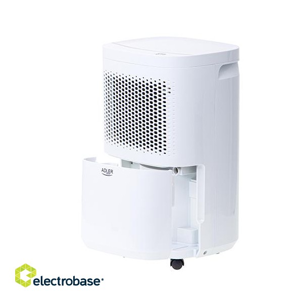 Adler | Air Dehumidifier | AD 7917 | Power 200 W | Suitable for rooms up to 60 m³ | Suitable for rooms up to  m² | Water tank capacity 2.2 L | White image 2