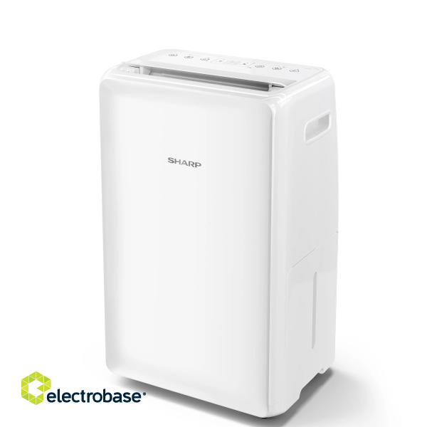 Sharp | Dehumidifier | UD-P16E-W | Power 270 W | Suitable for rooms up to 38 m² | Water tank capacity 3.8 L | White paveikslėlis 1