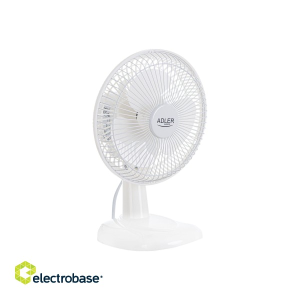 AD 7301 | Adler | Table Fan | White | Diameter 15 cm | Number of speeds 2 | 30 W | No фото 2